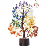 Seven Chakra Crystal Gemstone Tree - Reiki Bonsai Home Decor Feng Shui