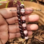 Rose Quartz Garnet Bracelet