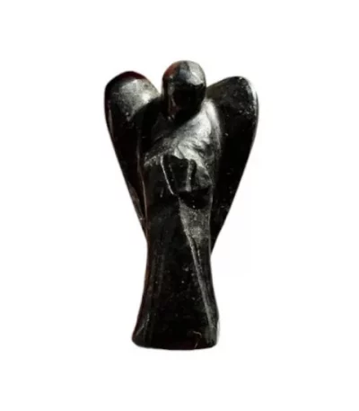 Black Tourmaline Angel Guardian Figurine