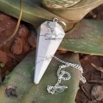 Howlite Crystal Pendulum