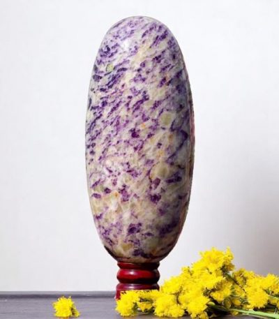 Large Purple Kammererite Crystal Lingam