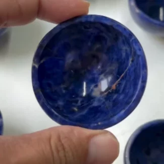 Set of 2 Natural Sodalite Crystal Bowls