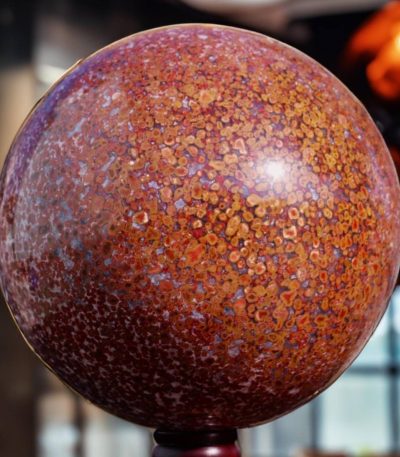 Natural Red Hornitos Poppy Jasper Sphere