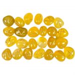 Lemon Agate Rune Set