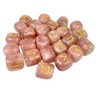 Rose Quartz Rune Set