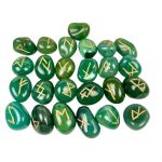 Green Agate Rune Set