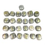 Grey Agate Rune Set