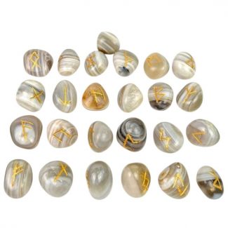Banded Agate Rune Set