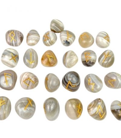 Banded Agate Rune Set
