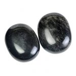 Gold Sheen Obsidian Palm Stone