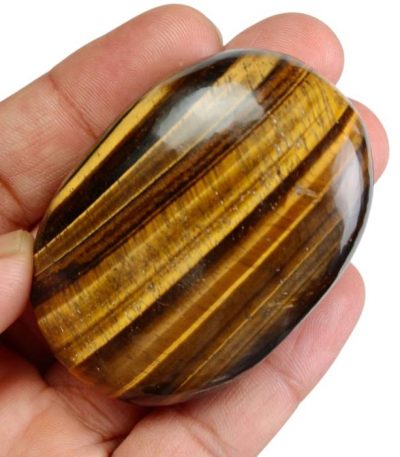 Tiger Eye Palm Stone
