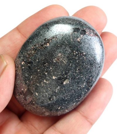 Hematite Palm Stone