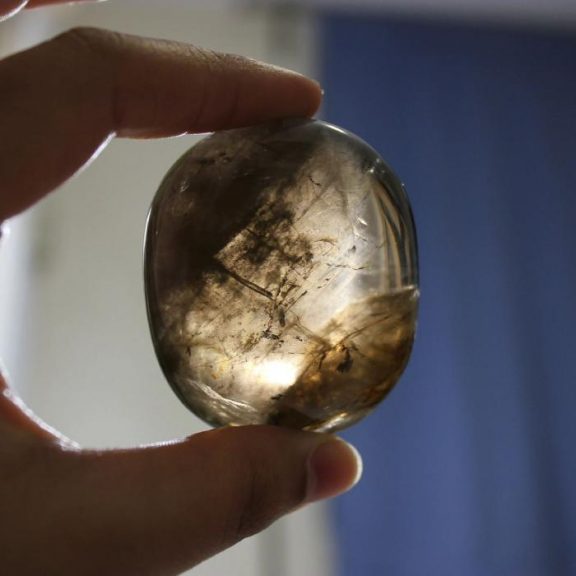 Smoky Quartz Palm Stone