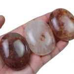 Red Hematoid Quartz Palm Stone
