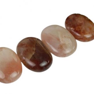 Red Hematoid Quartz Palm Stone