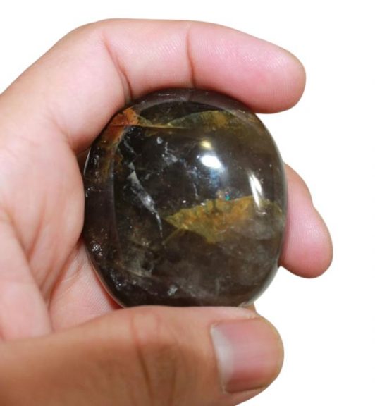Smoky Quartz Palm Stone