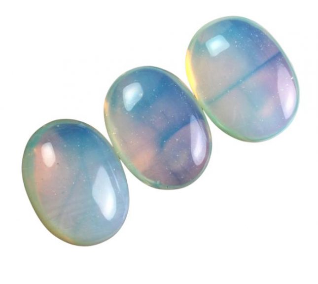 Opalite Palm Stone