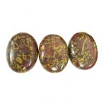 Fruite Jasper Palm Stone