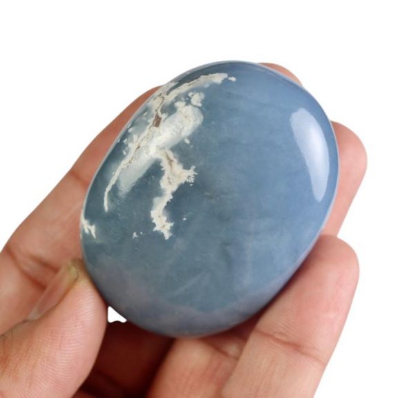Angelite Palm Stone