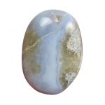 Blue Lace Agate Palm Stone