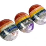 Seven Chakra Palm Stone