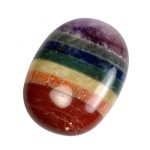 Seven Chakra Palm Stone