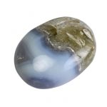 Blue Lace Agate Palm Stone
