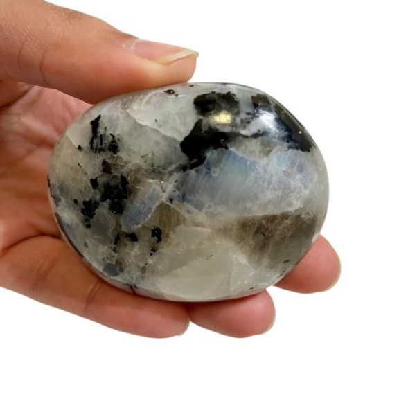 Rainbow Moonstone Palm Stone