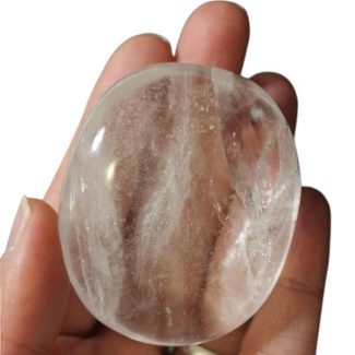 Clear Quartz Palm Stone
