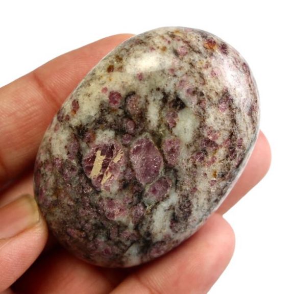 Ruby Feldspar Palm Stone