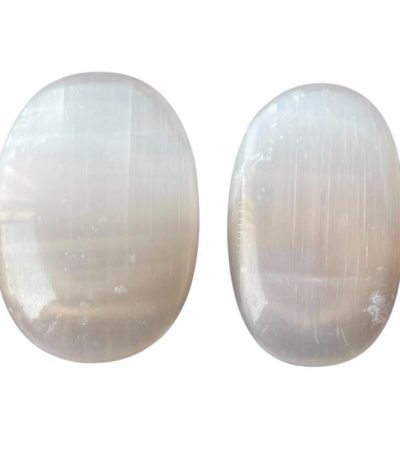 Selenite Palm Stone