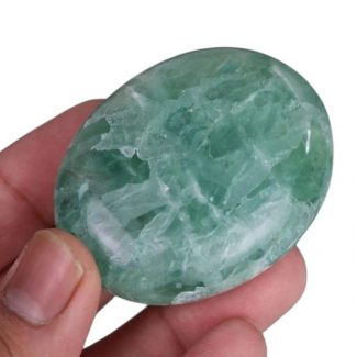 Green Fluorite Palm Stone
