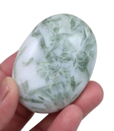 Green Tourmaline Palm Stone