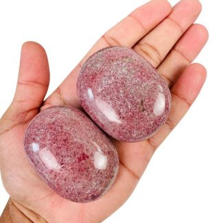 Rhodonite Palm Stone