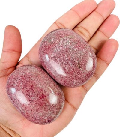 Rhodonite Palm Stone