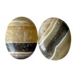 Zebra Calcite Palm Stone
