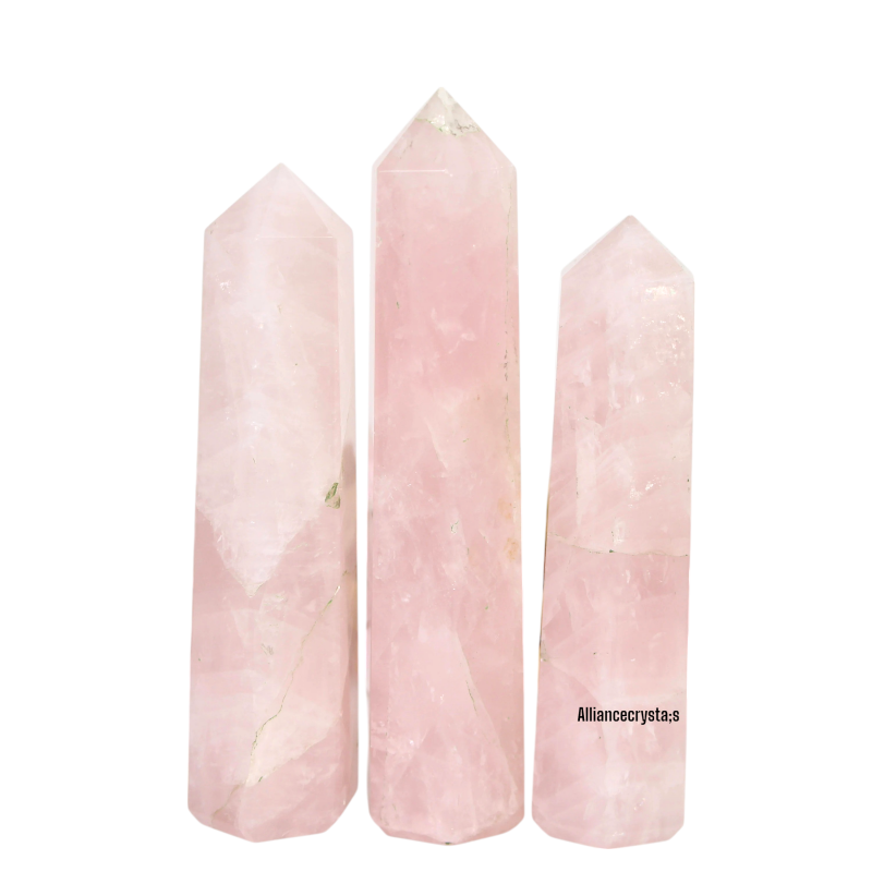 Spiritual Rose Quartz Tower Stone