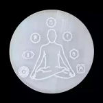 Buddha Selenite Crystal Charging Plate