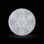 Metatron (Platonic Solid) Selenite Crystal Charging Plate for crystals