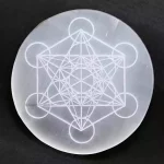 Metatron Selenite Crystal Charging Plate