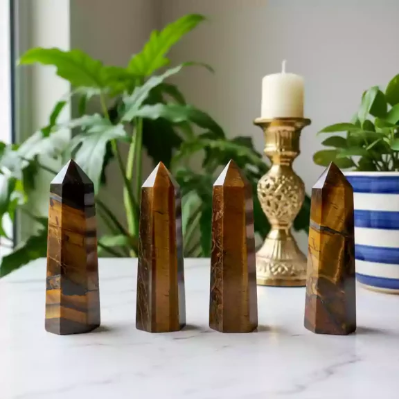 Tiger Eye Tower – Powerful Tiger Eye Obelisk for Protection