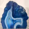 Blue Agate Bookends