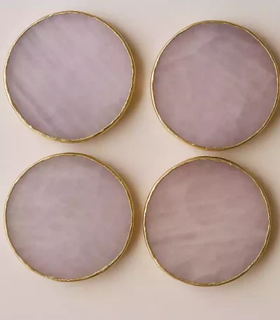 Rose Quartz Coasters