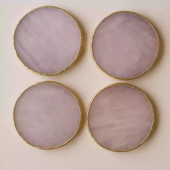 Rose Quartz Coasters
