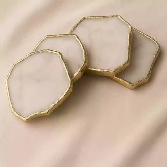 Natural White Agate Coaster