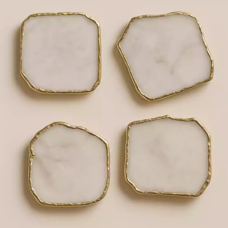 Natural White Agate Coaster