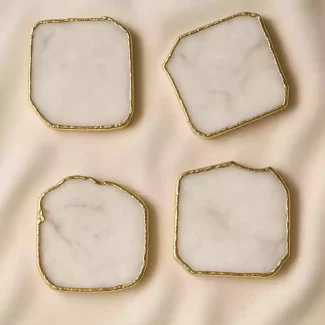 Natural White Agate Coaster
