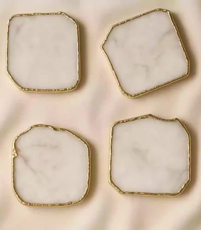 Natural White Agate Coaster