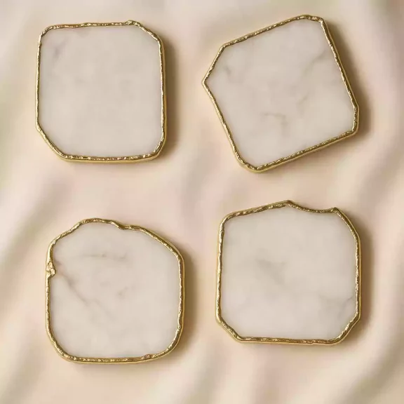 Natural White Agate Coaster