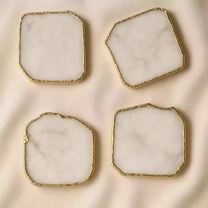 Natural White Agate Coaster